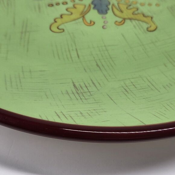 Tracy Porter - The Moss Collection - Set of 6 Handpainted Dinner Plates Green - Picture 4 of 10